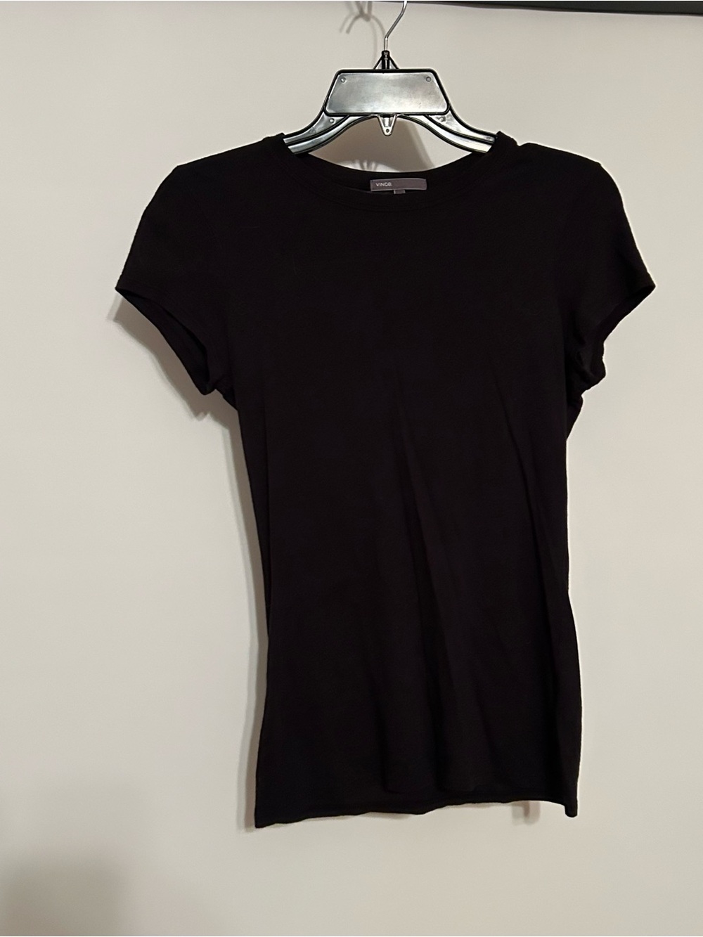 Vince Black Short Sleeve Crewneck Tee